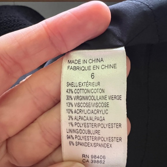 Theory Black Tweed Mini Skirt Size 6 - Picture 7 of 7